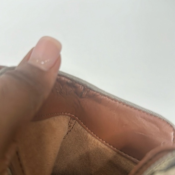 Sam Edelman Tan Suede Upper Leather Petty Round Toe Ankle Boots with Side Zip 8M - Picture 14 of 16